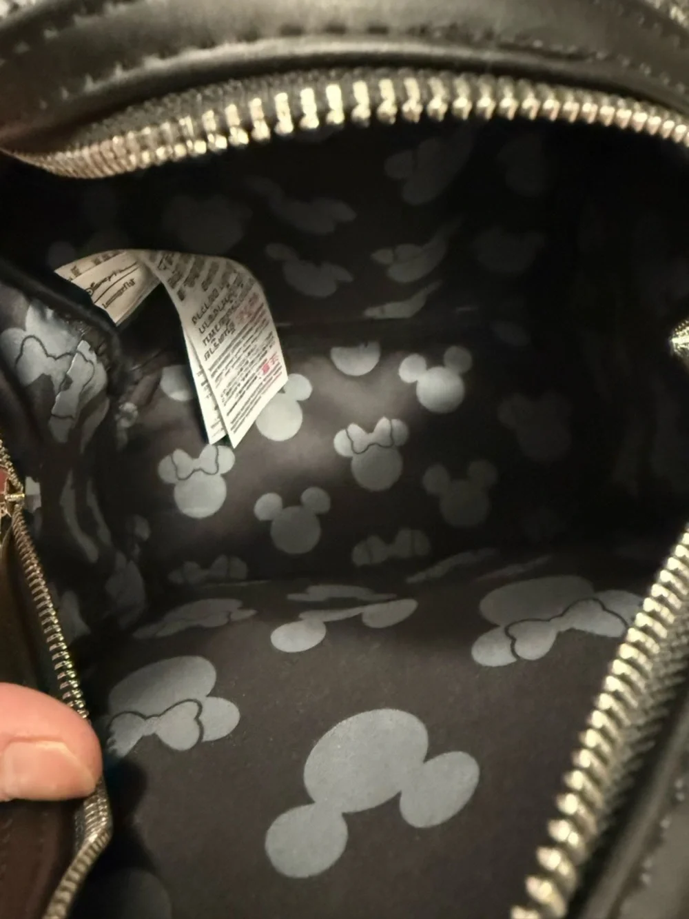 Loungefly Silver and Black Sequin Backpack - Picture 7 of 9